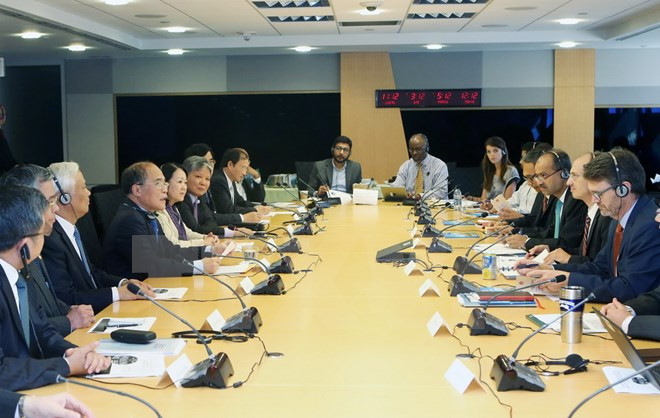 Nguyen Sinh Hung rencontre le président de la Banque mondiale ảnh 2 Nguyen Sinh Hung rencontre le président de la Banque mondiale ảnh 2