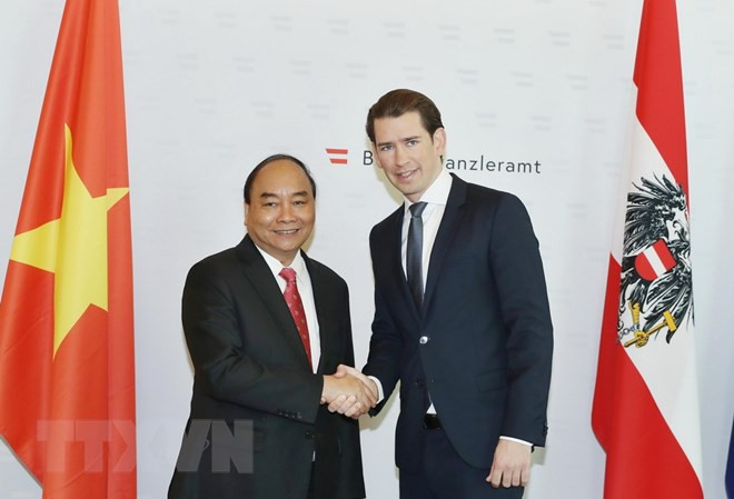 Vietnam-Autriche : entretien entre le PM Nguyên Xuân Phuc et le chancelier Sebastian Kurz ảnh 1 Vietnam-Autriche : entretien entre le PM Nguyên Xuân Phuc et le chancelier Sebastian Kurz ảnh 1