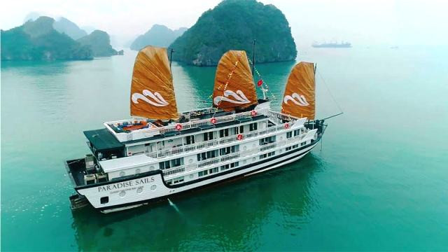 Lancement des bateaux de croisière Paradise Sails sur la baie d'Ha Long ảnh 1 Lancement des bateaux de croisière Paradise Sails sur la baie d'Ha Long ảnh 1