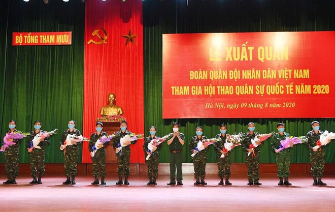 Cérémonie marquant le départ de la délégation militaire du Vietnam participant aux “Army Games 2020” ảnh 1 Cérémonie marquant le départ de la délégation militaire du Vietnam participant aux “Army Games 2020” ảnh 1
