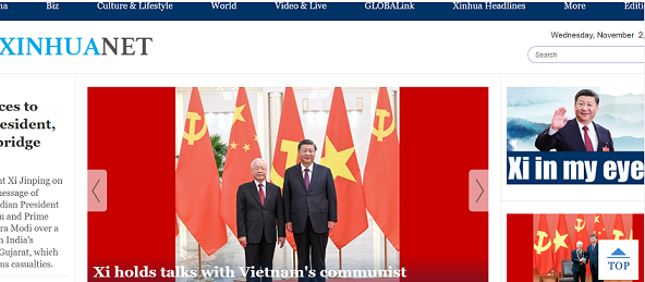 Les médias chinois suivent de près la visite du leader du PCV en Chine ảnh 1 Les médias chinois suivent de près la visite du leader du PCV en Chine ảnh 1