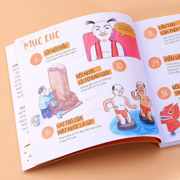 Livre illustré racontant des histoires de l’art des marionnettes sur l’eau ảnh 2