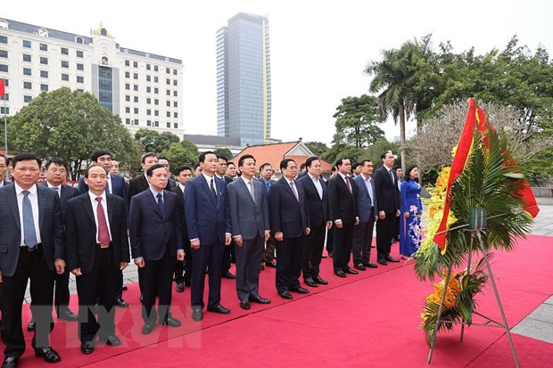 Le Premier ministre Pham Minh Chinh adresse ses voeux du Têt à Thanh Hoa ảnh 1 Le Premier ministre Pham Minh Chinh adresse ses voeux du Têt à Thanh Hoa ảnh 1