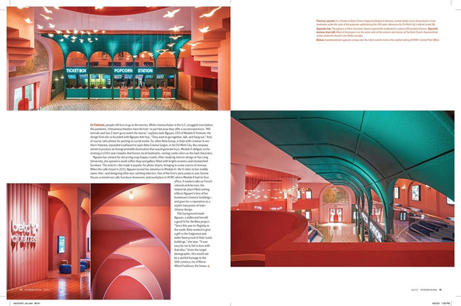 Un cinéma de HCM-Ville apparaît dans le plus grand magazine d'architecture au monde ảnh 1 Un cinéma de HCM-Ville apparaît dans le plus grand magazine d'architecture au monde ảnh 1