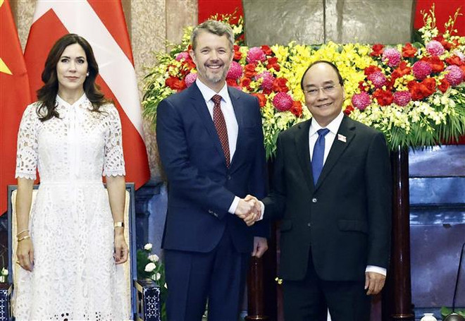 Le chef de l’Etat reçoit le prince héritier Frederik de Danemark ảnh 1 Le chef de l’Etat reçoit le prince héritier Frederik de Danemark ảnh 1