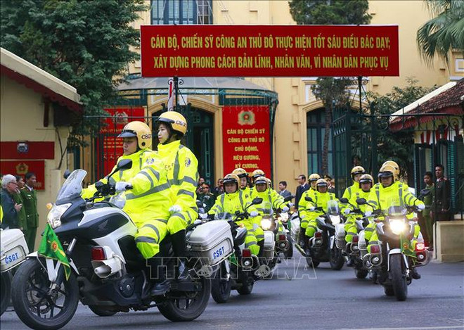 Sommet États-Unis-RPDC : la Police de Hanoï déploie le plan de protection ảnh 1 Sommet États-Unis-RPDC : la Police de Hanoï déploie le plan de protection ảnh 1