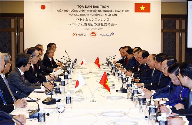 Le PM Nguyen Xuan Phuc rencontre les dirigeants de grandes entreprises japonaises ảnh 1 Le PM Nguyen Xuan Phuc rencontre les dirigeants de grandes entreprises japonaises ảnh 1