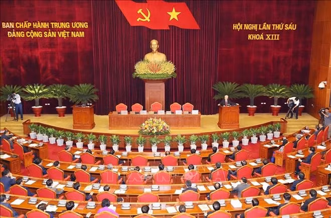 Clôture du sixième Plénum du 13e Comité central du Parti ảnh 1 Clôture du sixième Plénum du 13e Comité central du Parti ảnh 1