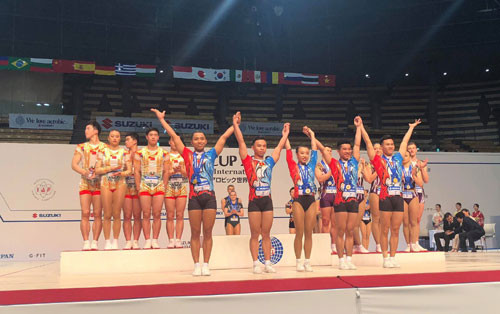 Coupe du monde de gymnastique Aérobic Suzuki 2018 : neuf médailles pour le Vietnam ảnh 1 Coupe du monde de gymnastique Aérobic Suzuki 2018 : neuf médailles pour le Vietnam ảnh 1