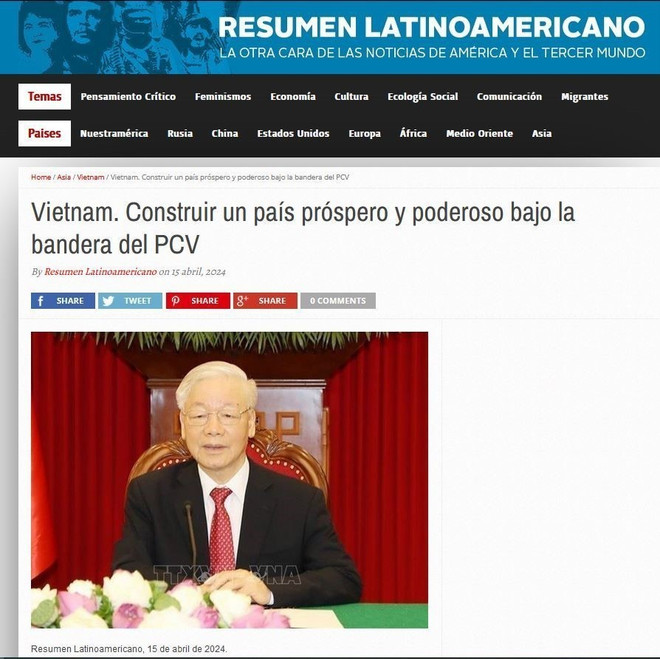 La presse argentine publie un article écrit par le secrétaire général du Parti Nguyen Phu Trong ảnh 1