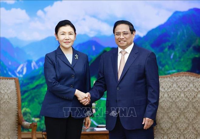 Le Premier ministre Pham Minh Chinh reçoit la ministre chinoise de la Justice ảnh 1 Le Premier ministre Pham Minh Chinh reçoit la ministre chinoise de la Justice ảnh 1