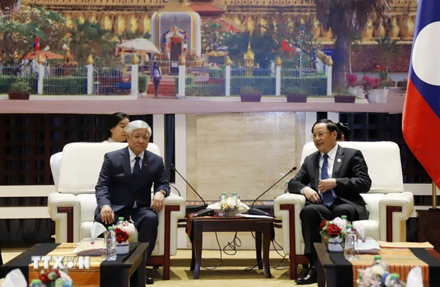 Le PM lao reçoit une délégation du Front de la Patrie du Vietnam ảnh 1 Le PM lao reçoit une délégation du Front de la Patrie du Vietnam ảnh 1