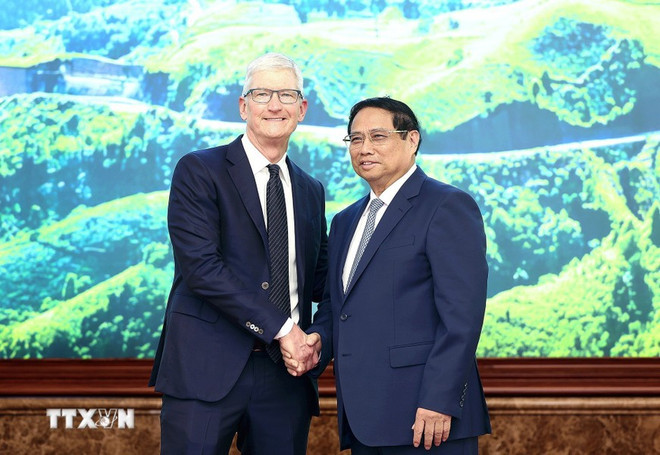Apple invitée à aider le Vietnam à participer plus profondément à la chaîne de valeur mondiale ảnh 1 Apple invitée à aider le Vietnam à participer plus profondément à la chaîne de valeur mondiale ảnh 1