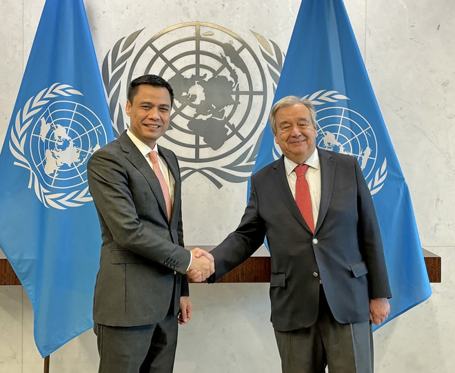 Le secrétaire général de l'ONU impressionné par la croissance économique du Vietnam ảnh 1 Le secrétaire général de l'ONU impressionné par la croissance économique du Vietnam ảnh 1