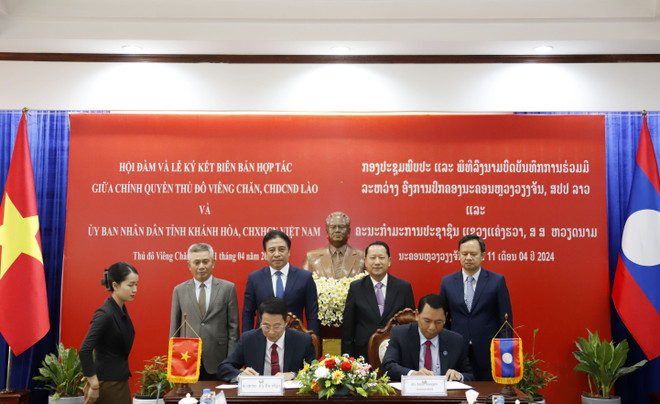 Khanh Hoa et Vientiane renforcent leur coopération dans divers domaines ảnh 1 Khanh Hoa et Vientiane renforcent leur coopération dans divers domaines ảnh 1
