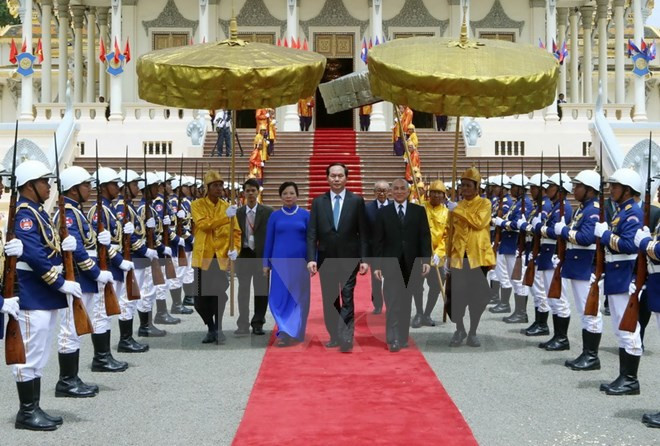 Déclaration commune Vietnam-Cambodge ảnh 1 Déclaration commune Vietnam-Cambodge ảnh 1