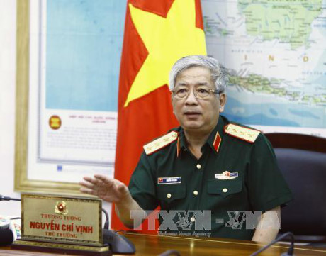 Le vice-ministre de la Défense Nguyen Chi Vinh reçoit un général birman ảnh 1 Le vice-ministre de la Défense Nguyen Chi Vinh reçoit un général birman ảnh 1