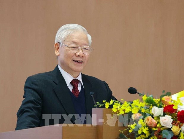 Nguyen Phu Trong exhorte à promouvoir le Renouveau et la mise en œuvre des tâches fixées ảnh 1 Nguyen Phu Trong exhorte à promouvoir le Renouveau et la mise en œuvre des tâches fixées ảnh 1