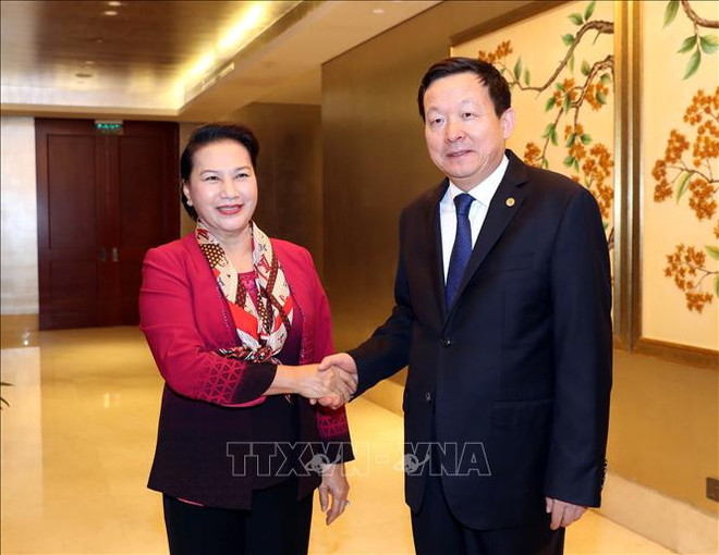 La présidente de l’AN du Vietnam rencontre un dirigeant du Suzhou ảnh 1 La présidente de l’AN du Vietnam rencontre un dirigeant du Suzhou ảnh 1