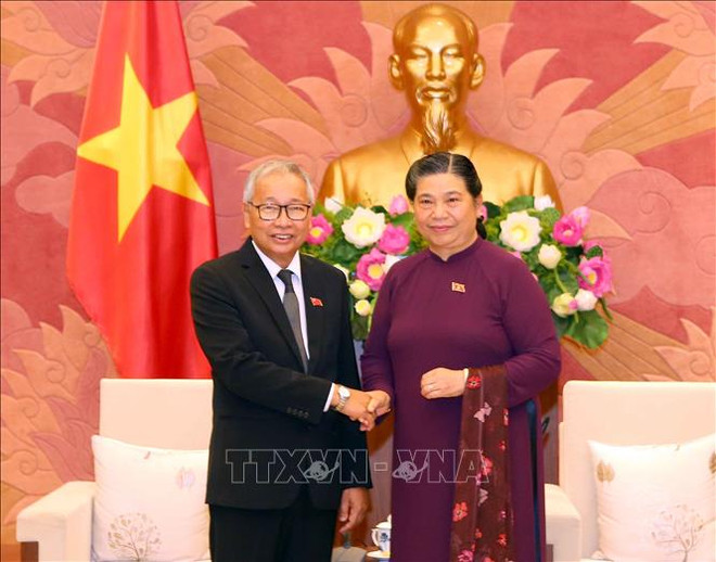Une délégation de la Ligue nationale pour la démocratie du Myanmar en visite au Vietnam ảnh 1 Une délégation de la Ligue nationale pour la démocratie du Myanmar en visite au Vietnam ảnh 1