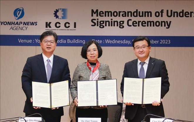 La VNA et Yonhap promeuvent leur coopération intégrale en matière d'information ảnh 3 La VNA et Yonhap promeuvent leur coopération intégrale en matière d'information ảnh 3