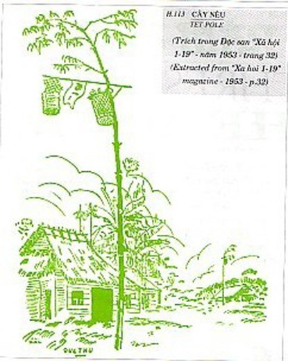 Cây nêu – la perche rituelle du Têt ảnh 3