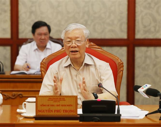 Le secrétaire général du Parti et président Nguyen Phu Trong préside une réunion du Bureau politique ảnh 1 Le secrétaire général du Parti et président Nguyen Phu Trong préside une réunion du Bureau politique ảnh 1