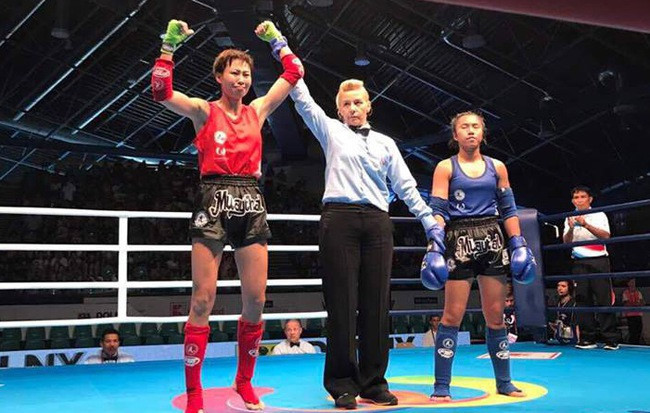 World Games: une vietnamienne médaillée d’or en muay-thaï ảnh 1 World Games: une vietnamienne médaillée d’or en muay-thaï ảnh 1