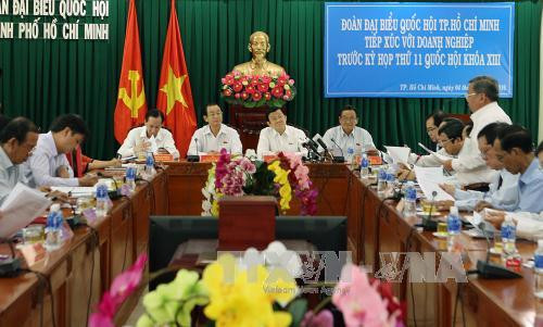 Truong Tan Sang rencontre les entrepreneurs d'Ho Chi Minh-Ville ảnh 1 Truong Tan Sang rencontre les entrepreneurs d'Ho Chi Minh-Ville ảnh 1