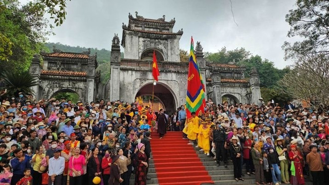 La fête du temple de Dame Triêu reconnue patrimoine immatériel national ảnh 1