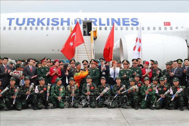 Séisme en Turquie: l'équipe de secourisme de l’Armée vietnamienne termine sa mission ảnh 4 Séisme en Turquie: l'équipe de secourisme de l’Armée vietnamienne termine sa mission ảnh 4