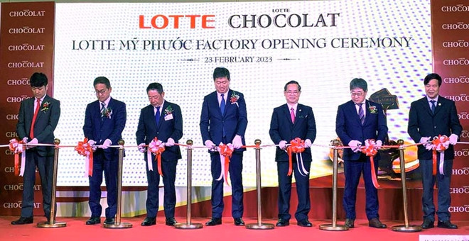 Inauguration de la 2e usine Lotte à Binh Duong ảnh 1 Inauguration de la 2e usine Lotte à Binh Duong ảnh 1