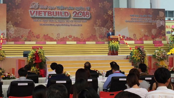 Ouverture de l’exposition internationale Vietbuild 2018 ảnh 1 Ouverture de l’exposition internationale Vietbuild 2018 ảnh 1