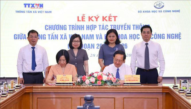 La VNA et le ministère des Sciences et des Technologies boostent leur coopération dans la communication ảnh 1 La VNA et le ministère des Sciences et des Technologies boostent leur coopération dans la communication ảnh 1
