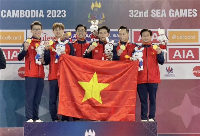 SEA Games 32: Le Vietnam occupe la deuxième place sur le classement par nation ảnh 1 SEA Games 32: Le Vietnam occupe la deuxième place sur le classement par nation ảnh 1