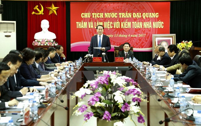 Le président Trân Dai Quang exhorte l’Audit d’Etat à être actif dans la lutte anti-gaspillage ảnh 1 Le président Trân Dai Quang exhorte l’Audit d’Etat à être actif dans la lutte anti-gaspillage ảnh 1