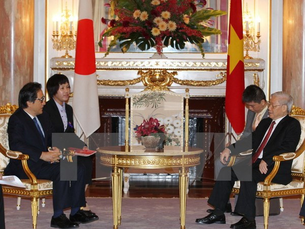 Le leader du PCV rencontre des personnalités japonaises ảnh 1 Le leader du PCV rencontre des personnalités japonaises ảnh 1