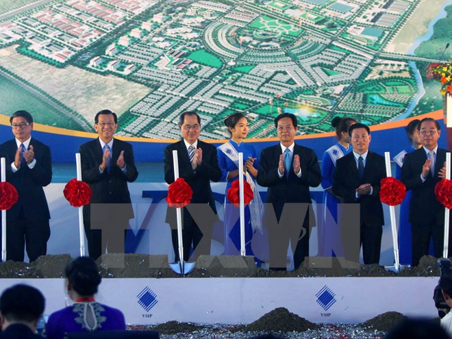 Mise en chantier du complexe industriel, urbain et de services VSIP Nghe An ảnh 1 Mise en chantier du complexe industriel, urbain et de services VSIP Nghe An ảnh 1