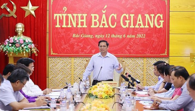 Le Premier ministre exhorte Bac Giang à promouvoir le développement durable ảnh 1 Le Premier ministre exhorte Bac Giang à promouvoir le développement durable ảnh 1