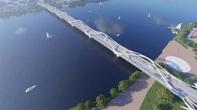 Hanoï finalise la conception du pont Tran Hung Dao enjambant le fleuve Rouge ảnh 1 Hanoï finalise la conception du pont Tran Hung Dao enjambant le fleuve Rouge ảnh 1
