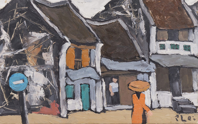 Une cinquantaine de peintures de Bui Xuan Phai présentées pour la première fois au public ảnh 1 Une cinquantaine de peintures de Bui Xuan Phai présentées pour la première fois au public ảnh 1