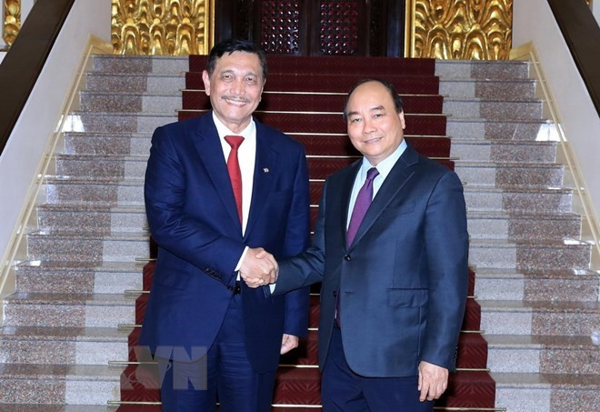 Le PM Nguyen Xuan Phuc reçoit le ministre coordinateur des affaires maritimes de l’Indonésie ảnh 1 Le PM Nguyen Xuan Phuc reçoit le ministre coordinateur des affaires maritimes de l’Indonésie ảnh 1