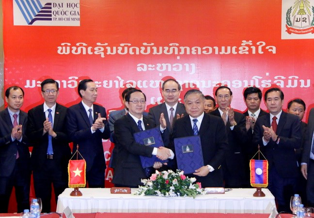 Renforcer la coopération entre l'Université nationale de HCM-V et l'Université nationale du Laos ảnh 1 Renforcer la coopération entre l'Université nationale de HCM-V et l'Université nationale du Laos ảnh 1