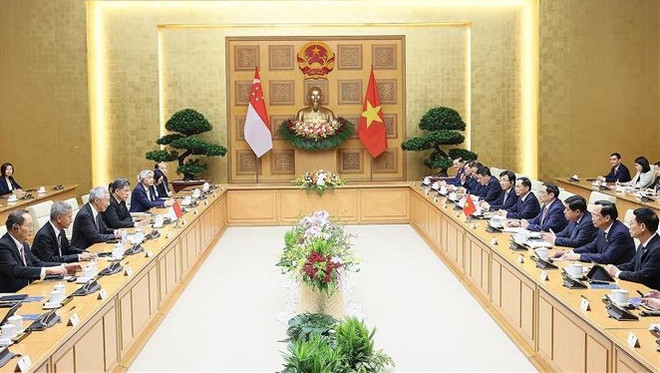 Le Vietnam et Singapour envisagent un partenariat stratégique intégral ảnh 2 Le Vietnam et Singapour envisagent un partenariat stratégique intégral ảnh 2