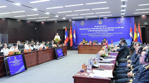 Le Vietnam, le Laos et le Cambodge cherchent à renforcer leur coopération en matière d'audit ảnh 1 Le Vietnam, le Laos et le Cambodge cherchent à renforcer leur coopération en matière d'audit ảnh 1