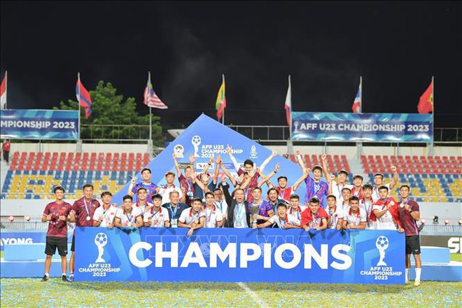 Football: le Vietnam conserve son titre de champion U23 d’Asie du Sud-Est ảnh 2 Football: le Vietnam conserve son titre de champion U23 d’Asie du Sud-Est ảnh 2