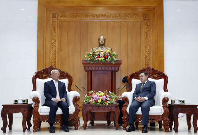 Une délégation du Comité de la paix du Vietnam en visite au Laos ảnh 1 Une délégation du Comité de la paix du Vietnam en visite au Laos ảnh 1