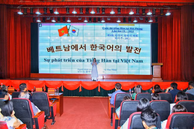 Finale du concours d’éloquence en langue coréenne - Hai Phong 2023 ảnh 1