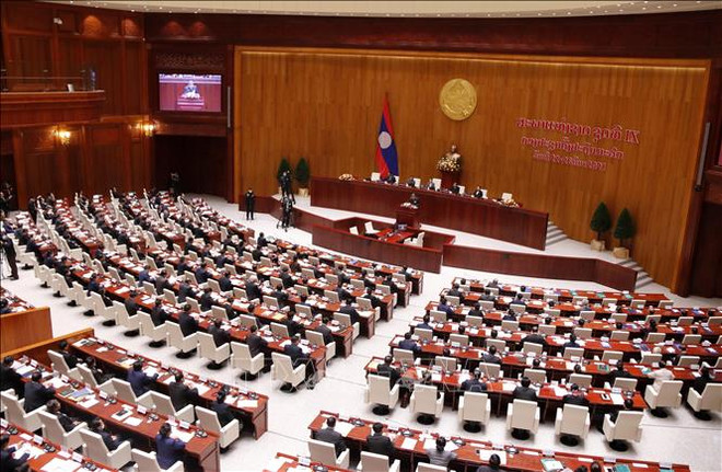 Ouverture de la troisième session de la 9e Assemblée nationale du Laos ảnh 1 Ouverture de la troisième session de la 9e Assemblée nationale du Laos ảnh 1