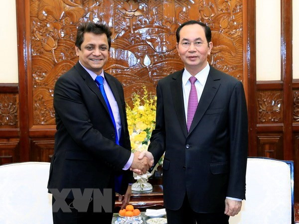 Le président Trân Dai Quang appelle les entreprises indiennes à investir au Vietnam ảnh 1 Le président Trân Dai Quang appelle les entreprises indiennes à investir au Vietnam ảnh 1